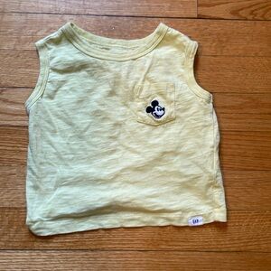 Yellow Mickey Mouse tank top